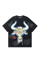 Hellstar Studios Bullhead Letter Printed T-shirt