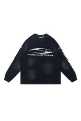 Sports logo black hoodie