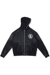 Hellstar Studios Records Zip Hoodie Black