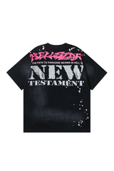 Dark Series: Ghost Face Printed Black T-shirt