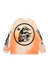 Skeleton patterned long sleeved shirt