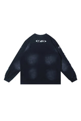 Sports logo black hoodie