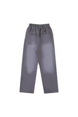 Hellstar Studios new side button logo casual sports pants gray